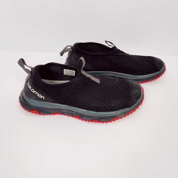 Salomon RX Moc 3.0 Sports Shoes Sneakers in Black & Red Size 7.5 - Picture 2 of 8